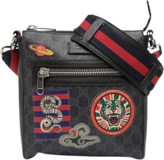Gucci Pre-owned Cross Body Bags, female, Black, Size: ONE SIZE Pre-owned Vintage Crossbody Bag