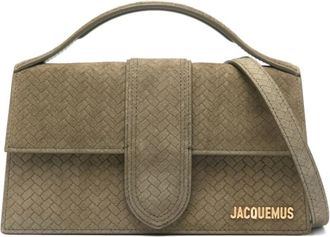 Jacquemus Handbags, female, Green, ONE SIZE, Le Grand Bambino Leather Handbag