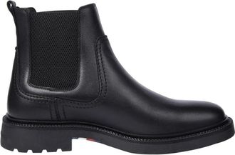 Tommy Hilfiger Chelsea Enkellaarsjes - Heren - Chelseaboots - Zwart - 44 EU - Leer - Schoenen