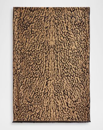 Saint Laurent Leopard Pattern Stole