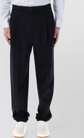 Saint Laurent tailored pleat front formal trousers belt loops