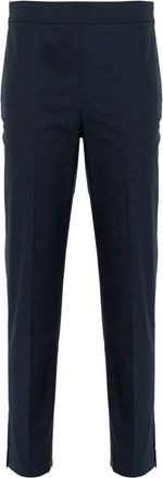 Brunello Cucinelli Night Sky Tailored Straight Leg Trousers With Side Slits, Brand Size 46 (US Size 12)