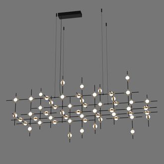 Netlighting Provenza Modern Integrated LED Pendant Ceiling Light 3000K in Black
