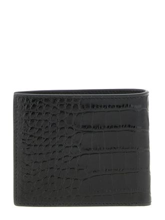 Tom Ford Crocodile-Embossed Calfskin Wallet - Black
