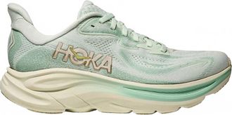 Hoka One One Womens Clifton 10 Wide Running Shoes In Sea Glass