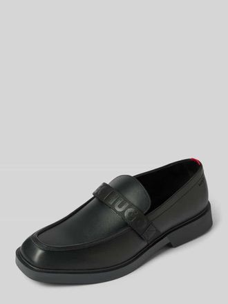 HUGO BOSS Loafers mit Label-Details Modell Iker in Black, Größe 44