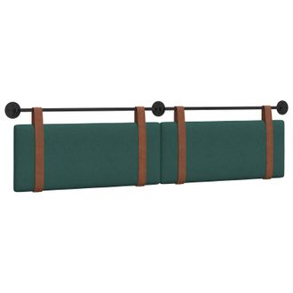 vidaXL Cabecero Colgante Verde Oscuro Pu Antiguo Vidaxl