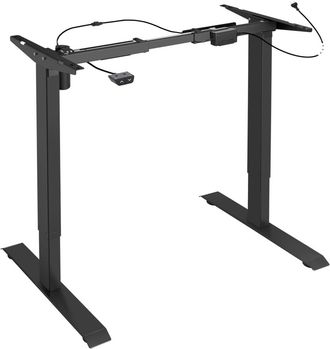 TecTake Estructura para mesa el&eacute;ctrica y ajustable 85-129x65x71-121 cm, negro