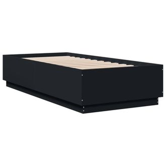 Berkfield Home Modern Bed Frame without Mattress Black 90x200 cm
