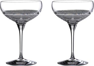 Waterford Set Of 2 Mixology Rum Circon Large Coupes