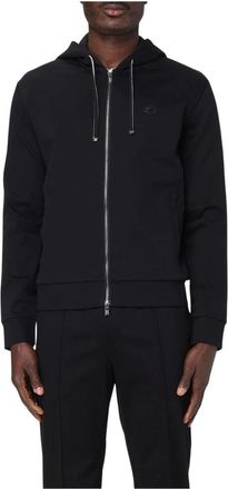 Emporio Armani Hoodies & sweatvesten, Heren, Zwart, L, Sweatshirt met logodetail
