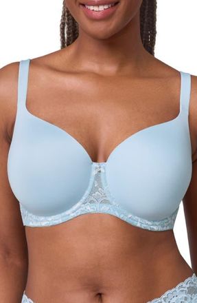 Montelle Intimates Pure Plus Underwire T-Shirt Bra in Dewdrop/chantilly at Nordstrom, Size 38F