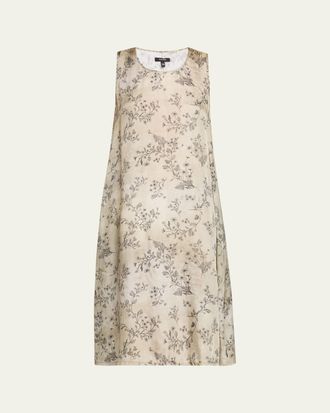 R13 Floral Sleeveless Midi Dress