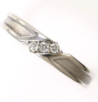 C&A White Gold White Gold (14K) Band Ring (Pre-Owned)