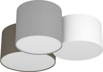 Eglo Eglo - Plafoniera Contemporanea Pastore Acciaio Bianco 3 Luci E27