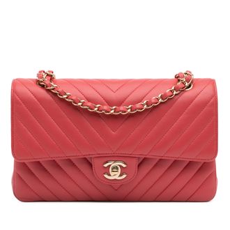 Chanel Chevron Gequilte Schoudertas