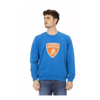 Automobili Lamborghini Sweatshirts - Heren - Sweatshirts - Blauw - 2XL - Katoen - Hoodies & sweatvesten