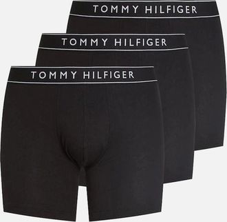 Tommy Hilfiger Mens Tommy Hilfiger 3-Pack Everyday Essentials Boxer Briefs, Black - Size: 37/36/32