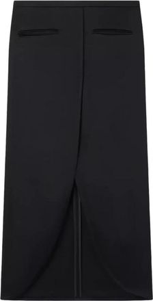 Courr&egrave;ges Ellipse Tailored Maxi Rok - Dames - Midirokken - Zwart - XS - Polyester - Rokken