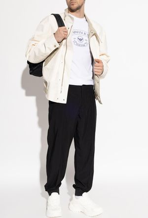 Emporio Armani T-shirt With Print, Mens, White