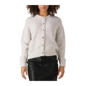 Knit-ted Dames, Truien, Grijs, Maat: XL Corduroy