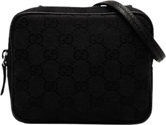 Gucci Pre-owned Crossbody Bag - Dames - Vintage Schoudertas - Zwart - ONE Size - Leer - Vintage