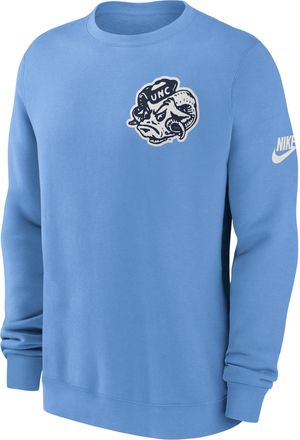 Nike North Carolina Legacy Nike Mens College Pullover Crew in Blue | NKPV4EYNCV-612