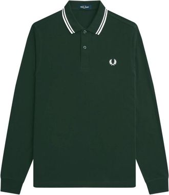 Fred Perry Lange Mouw Polo - Heren - Polos - Groen - XL - Tops