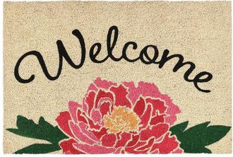 Villa by Classic Home Villa By Classic Home Peony Coir Welcome Doormat