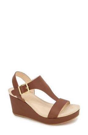 Kenneth Cole Reaction Card Platform Wedge Sandal in Luggage at Nordstrom Rack, Size 5.5