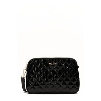 Kazar Gelakte riem handtas - Dames - Handtassen - Zwart - ONE Size - Leer - Tassen