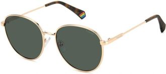 Polaroid Polarized Green Round Unisex Sunglasses PLD 6215/S/X 0DDB/UC 56