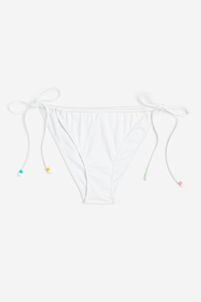 H&M Tie-Tanga Bikinihose - White