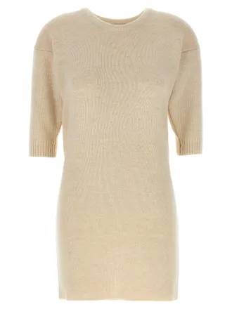 Christophe Lemaire Alpaca Blend Knit Dress - Cream