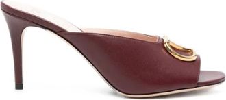 Valentino Garavani Sandals - female - Valentino Garavani - Heeled Mules - Red - 5 1/2 UK - Shoes