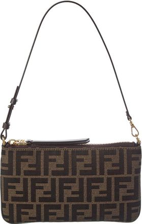 Fendi Fendi Baguette Ff Jacquard Pouch