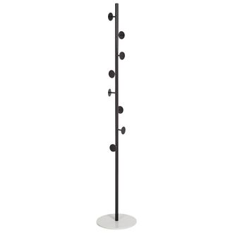 Beliani Perchero De Interior Soporte Para Abrigos M&aacute;rmol Metal Negro Notus