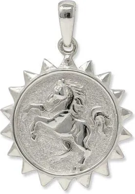 Anzie Aztec Year of the Horse Sterling Silver Medallion at Nordstrom