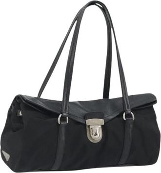 Prada Pre-owned Vintage Schoudertas - Dames - Vintage Schoudertas - Zwart - ONE Size - Leer - Vintage