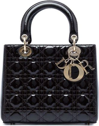 Dior Pre-owned Dior Medium Patent Cannage Lady Dior Ladies 47FIZ1PVZ471LA1U