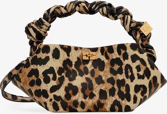 Ganni Mixed Leopard Mini Bou Bag