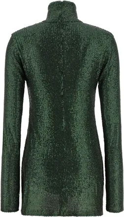 Norma Kamali Womens Bicolor Polyester Short Dress