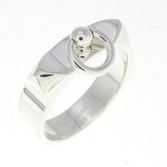 Herm&egrave;s Silver 925 Band Ring (Pre-Owned)