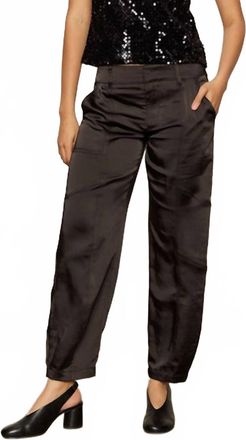Sanctuary Sahara Satin Tapered Pant In Black