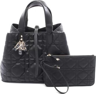 Dior 2020s Toujours Cannage medium leren shopper - Zwart