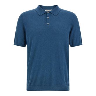 Roberto Collina Spongy Cotton Polo - male - Roberto Collina - Polo Shirts - Blue - 2XL - Tops