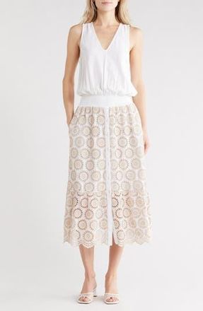 Ramy Brook Avril Maxi Dress in Ivory Slub Eyelet at Nordstrom Rack, Size Xx-Large