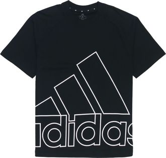 adidas Unisex U Big Logo T Printing Round-neck Black H60662