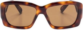 Jacquemus Bruine Animalier Zonnebril met Getinte Glazen - Dames - Zonnebrillen - Bruin - ONE Size - Accessoires