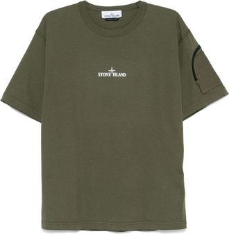 Stone Island T-shirt con stampa - Verde